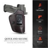 IWB Suede Leather Holster for .40 / .45 Sig P320 Springfield XDM