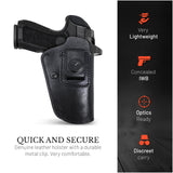 IWB Suede Leather Holster for Sig P320, Springfield XDM (5.5")