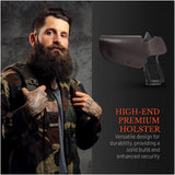 IWB Suede Leather Holster for Sig P320, Springfield XDM (5.5")