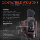 IWB Suede Leather Holster for Glock 19 / 30 / 30S / 39, Rug