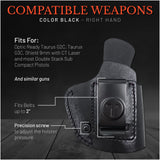 IWB Suede Leather Holster for Shield 9mm, Taurus G2C / G3C