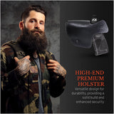 IWB Suede Leather Holster for Shield 9mm, Taurus G2C / G3C