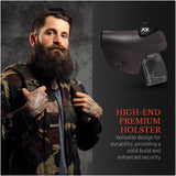 IWB Suede Leather Holster for Shield 9mm, Taurus G2C / G3C