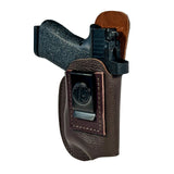 1791 Light Bearing and Optic Ready Fair Chase Deer Skin Holster for Glock 26, 27 - Size 3L Brown