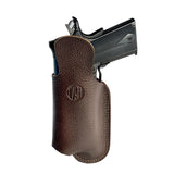 1791 Light Bearing and Optic Ready Fair Chase Deer Skin Holster for Glock 17. 19 - Size 4L Brown