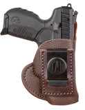 1791 Fair Chase Deer Skin IWB Holster for Taurus TCP, Browning - Size 0 Brown - 1791 Gun Holsters