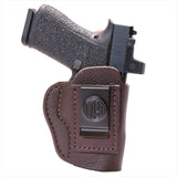 1791 Fair Chase Deer Skin IWB Holster for Glock 43, Ruger LC9 - Size 3 Brown - 1791 Gun Holsters