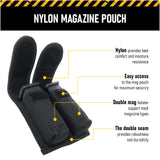 Concealment Magazine and Multi Use Holster Belt Loop Double Magazine Case Pouch