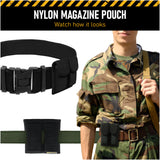 Concealment Magazine and Multi Use Holster Belt Loop Double Magazine Case Pouch