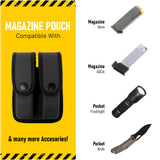 Concealment Magazine and Multi Use Holster Belt Loop Single and Double Magazine Case Pouch