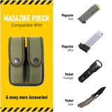 Concealment Magazine and Multi Use Holster Belt Loop Single and Double Magazine Case Pouch