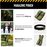 Concealment Magazine and Multi Use Holster Belt Loop Single and Double Magazine Case Pouch