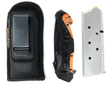 ECO LEATHER Concealment Magazine Pouch and Multi Use Soft Holster IWB
