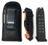 ECO LEATHER Concealment Magazine Pouch and Multi Use Soft Holster IWB