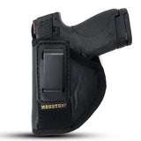 IWB Tuckable Gun Holster by Houston - ECO Leather Concealed Carry Soft Material | Fits Glock 26/27/33, Shield, XDS, Taurus 709, Taurus Pro C, Walther P22, Beretta Nano, SCCY Sky.Ruger LC9