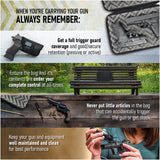 Deluxe Thermofoil Pistol Case for Handguns Up to 4" by Houston Gun Holsters | Revolver Handgun Compact Locking Case