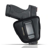 IWB and Outside Gun Holster - by Houston - ECO Leather Concealed Carry Soft Material | Suede Interior for Protection | Fits: S&W Bodyguard,Taurus TCP, Sig P238, Jimenez JA, PPK 380.Ruger LCP II