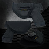 IWB Gun Holster by Houston - ECO Leather Concealed Carry Soft Material | Fits Glock 26/27/33, Shield, XDS, Taurus 709, Taurus Pro C, Walther P22, Beretta Nano, SCCY Sky.Ruger LC9