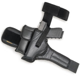 Ankle Gun Holster Concealed Carry - by Houston | Eco Leather | Fits: Glock 26/27 / 33, S&W M&P Shield, Springfield XDS, Most Compacts 9/40 mm | Concealed and Comfortable to use.