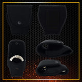 Black Nylon Handcuff Case Pouch - Holder with Secure Snap & Belt Loop by Houston Made of Nylon | Universal Fit | Can be use with Duty Belt and Concealed
