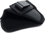 IWB Revolver Holster by Houston - Tuckable ECO Leather Concealed Carry Soft Material | Suede Interior | Fits: Any 38 J Frames | S&W Revolvers | Charter Arms | Rossi 38 | Taurus BG LCR