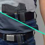 IWB TUCKABLE Gun Holster by Houston - ECO Leather Concealed Carry Soft Material | Fits Glock 26 / 27 / 33, Shield, XDS, Taurus 709, Taurus Pro C, Walther P22, Beretta Nano, SCCY Sky, Ruger LC9