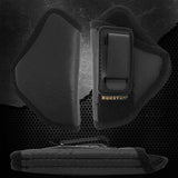 IWB TUCKABLE Revolver Holster by Houston - ECO Leather Concealed Carry Soft Material | Suede Interior for Protection | Fits Any 38 J Frames, S&W, Charter Arms, Rossi 38, Taurus,BG,LCR