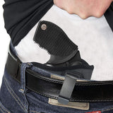 IWB Revolver Holster by Houston - ECO Leather Concealed Carry Soft | Suede Interior for Maximum Protection | FITS: Revolvers K, L, M & N Frames | Taurus Judge | 5 & 6 Shots | 2.5" to 3" Barrel