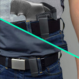IWB Revolver Holster by Houston - Tuckable ECO Leather Concealed Carry Soft Material | Suede Interior | Fits: Any 38 J Frames | S&W Revolvers | Charter Arms | Rossi 38 | Taurus BG LCR