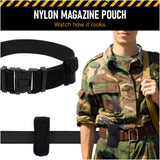 Concealment Magazine and Multi Use Holster Belt Loop Single Magazine Case Pouch