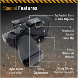 Nylon Gun + Mag Holster by Houston | IWB and Outside with Top Retention