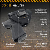 Nylon Ambidextrous Gun + Mag Holster by Houston | IWB and Outside