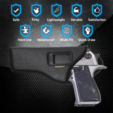 IWB Gun Holster by Houston - ECO Leather Concealed Carry Soft Material | Suede Interior for Maximum Protection | Fits: Magnum Research Dessert Eagle .50 / .50AE / .357 / .44 Caliber 6" Barrel