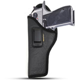 IWB Gun Holster by Houston - ECO Leather Concealed Carry Soft Material | Suede Interior for Maximum Protection | Fits: Magnum Research Dessert Eagle .50 / .50AE / .357 / .44 Caliber 6" Barrel