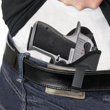 IWB Gun Holster by Houston - ECO Leather Concealed Carry Soft Material | Suede Interior for Maximum Protection | Fits: Magnum Research Dessert Eagle .50 / .50AE / .357 / .44 Caliber 6" Barrel