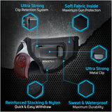 IWB Gun Holster by Houston - ECO Leather Concealment Inside The Waistband with Metal Clip Compatible with Bond Arms - Roughneck - Backup - Bond Arms Century 2000 Texas Ranger Snake Slayer 3.5" Barrel