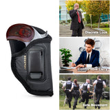 IWB Gun Holster by Houston - ECO Leather Concealment Inside The Waistband with Metal Clip Compatible with Bond Arms - Roughneck - Backup - Bond Arms Century 2000 Texas Ranger Snake Slayer 3.5" Barrel