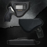IWB Revolver Holster by Houston - ECO Leather Concealed Carry Soft Material | Suede Interior for Protection | Fits: Any 38 J Frames with 6 & 7 Shots and 2 1/2 Barrel | S&W Revolvers | Charter Arms | Rossi 38 | Taurus BG LCR