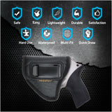 IWB Revolver Holster by Houston - ECO Leather Concealed Carry Soft | Suede Interior for Maximum Protection | FITS: Rhino REV 200DS, 357 MAG/2" BBL