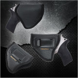 IWB Revolver Holster by Houston - ECO Leather Concealed Carry Soft | Suede Interior for Maximum Protection | FITS: Rhino REV 200DS, 357 MAG/2" BBL