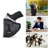 IWB Revolver Holster by Houston - ECO Leather Concealed Carry Soft | Suede Interior for Maximum Protection | FITS: Rhino REV 200DS, 357 MAG/2" BBL