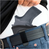 Black Inside Waistband Gun Holster CHP 61R3 Concealed Carry by Houston Holsters | Concealed Carry Holster for Rhino Rev 30DS/DSX, 357 Mag/3" BBL
