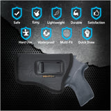 Black Inside Waistband Gun Holster CHP 61R3 Concealed Carry by Houston Holsters | Concealed Carry Holster for Rhino Rev 30DS/DSX, 357 Mag/3" BBL