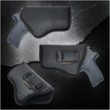 Black Inside Waistband Gun Holster CHP 61R3 Concealed Carry by Houston Holsters | Concealed Carry Holster for Rhino Rev 30DS/DSX, 357 Mag/3" BBL