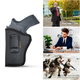 Black Inside Waistband Gun Holster CHP 61R3 Concealed Carry by Houston Holsters | Concealed Carry Holster for Rhino Rev 30DS/DSX, 357 Mag/3" BBL