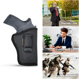 Black Inside Waistband Gun Holster CHP 61R3 Concealed Carry by Houston Holsters | Concealed Carry Holster for Rhino Rev 30DS/DSX, 357 Mag/3" BBL