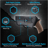 IWB Revolver Holster by Houston - ECO Leather Concealed Carry Soft | Suede Interior for Maximum Protection | Concealed Carry Holster for Rhino Rev 40DS, 357 MAG/4" BBL