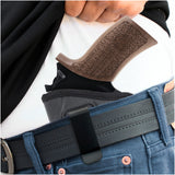 IWB Revolver Holster by Houston - ECO Leather Concealed Carry Soft | Suede Interior for Maximum Protection | Concealed Carry Holster for Rhino Rev 40DS, 357 MAG/4" BBL