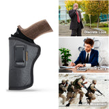 IWB Revolver Holster by Houston - ECO Leather Concealed Carry Soft | Suede Interior for Maximum Protection | Concealed Carry Holster for Rhino Rev 40DS, 357 MAG/4" BBL