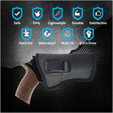 IWB Revolver Holster by Houston - ECO Leather Concealed Carry Soft | Suede Interior for Maximum Protection | Concealed Carry Holster for Rhino Rev 40DS, 357 MAG/4" BBL